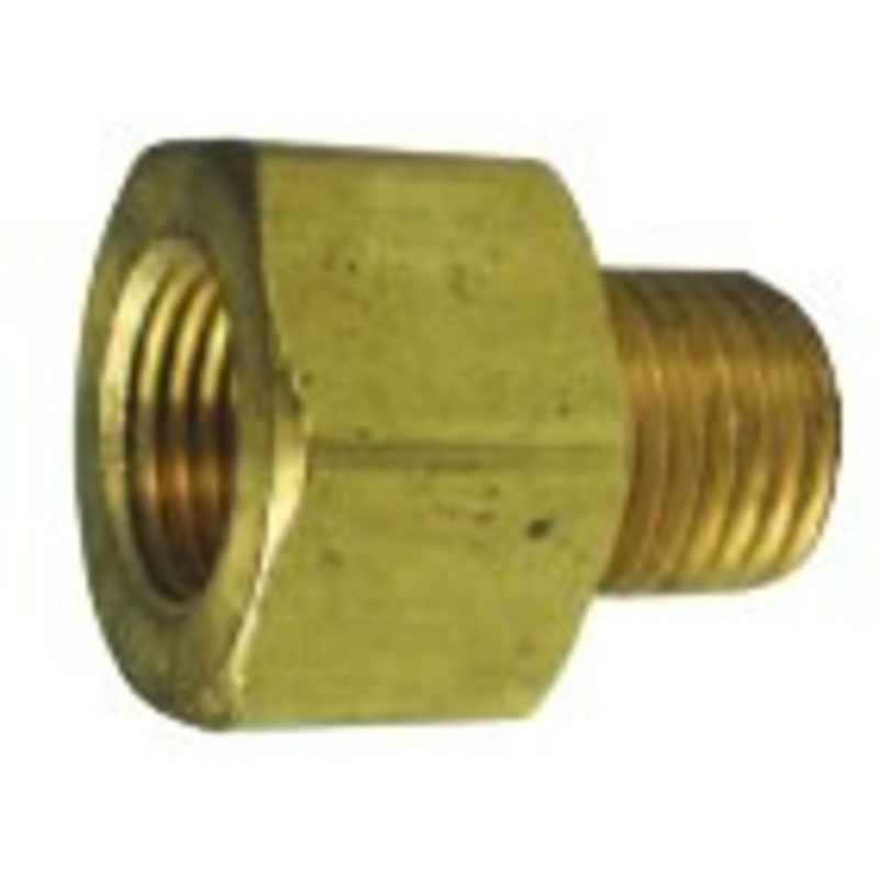 Female 3/16 in Male 3/16 in thread diameter Brass Brake Line Adapter, 5/pack