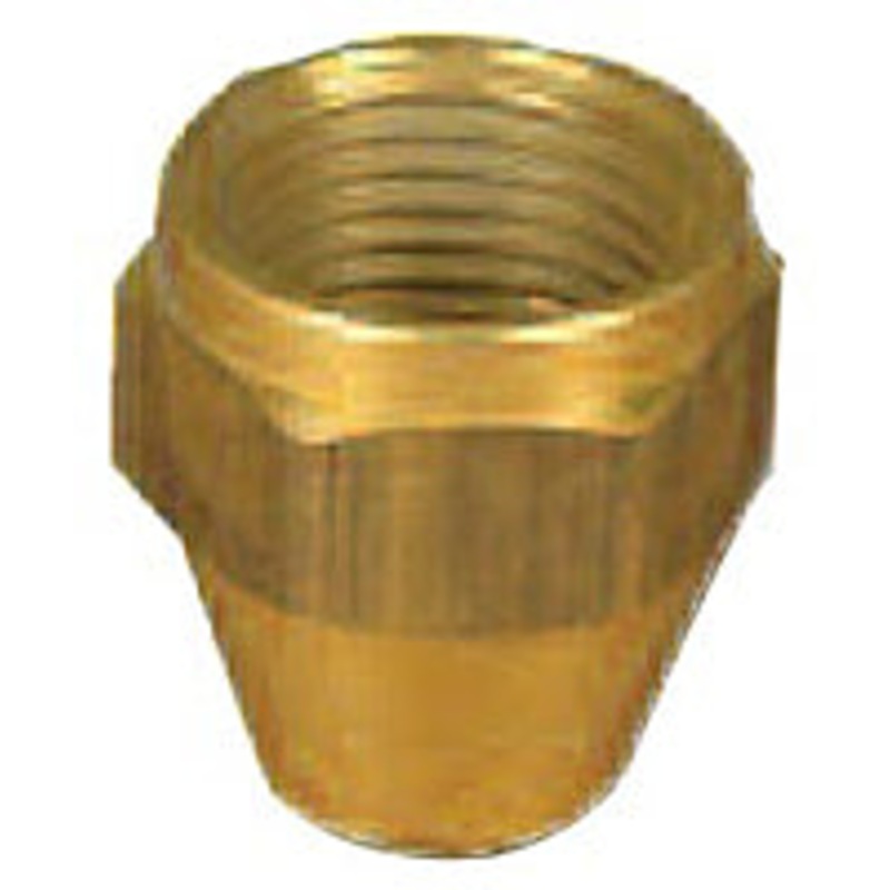 Female Tube Nut, 5/16 in, 1/2 in, 20 T.P.I, Gold 5 pack