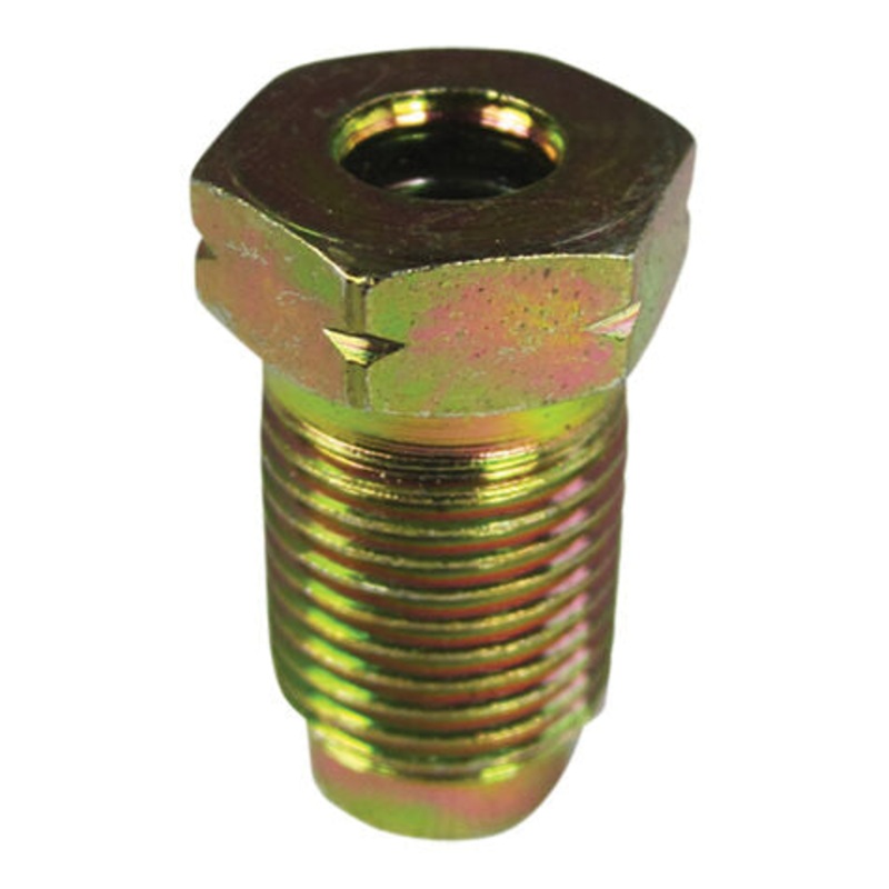 Gold Long Bubble Invert Flare Tube Nut 3/16 x 10 MM x 1 TPI – 10 Pack