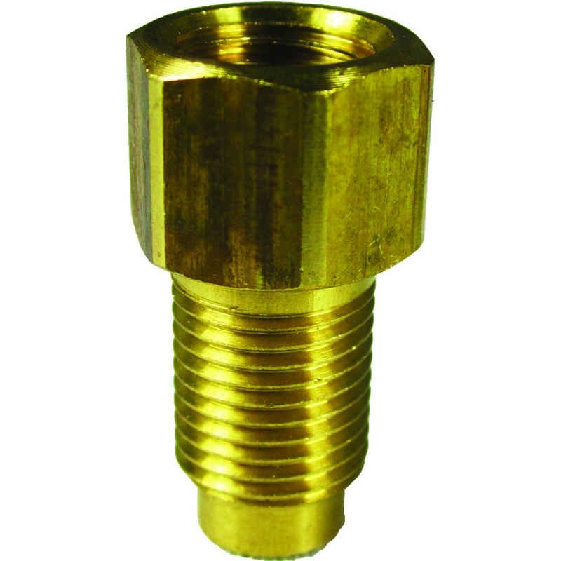 Metric Brake Line Adapter, 3/16 in, (3/8 in -24), 3/16 in, 10mm – 1.25 5 pack