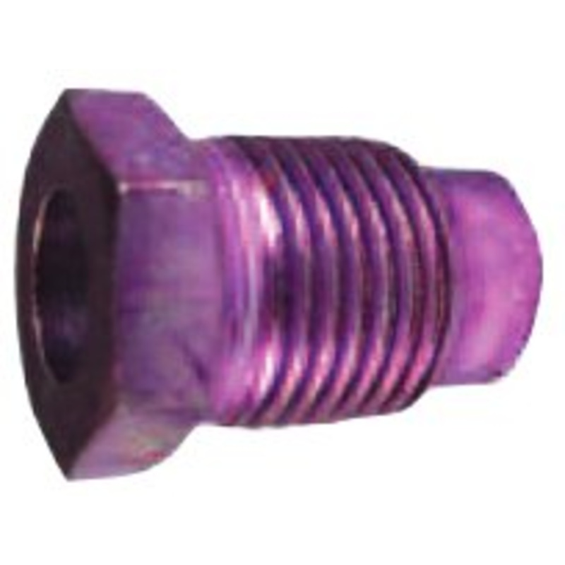 Metric & Imperial Bubble Flare Tube Nut, 1/4 in, 11 mm, 1, Violet 5 pack