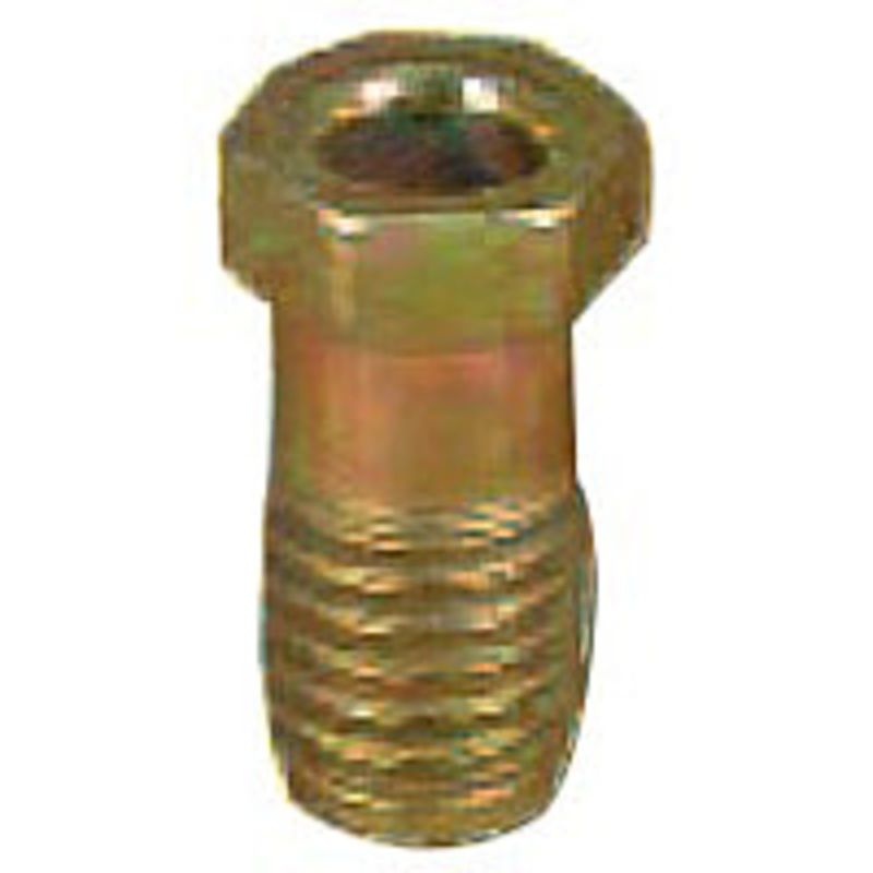 Metric & Imperial Bubble Flare Tube Nut, 1/4 in, 12 mm, 1.75, Yellow 5 pack