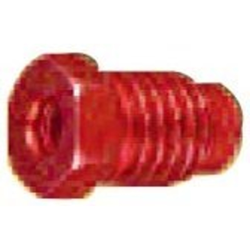 Metric & Imperial Bubble Flare Tube Nut, 3/16 in, 11 mm, 1, Red 5 pack