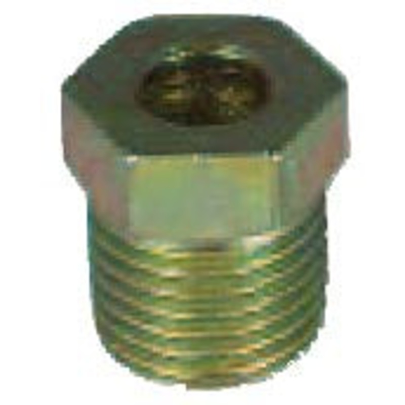 Oversize Steel Tube Nut, 1/4 in, 9/16 in, 18 T.P.I, Yellow 5 pack