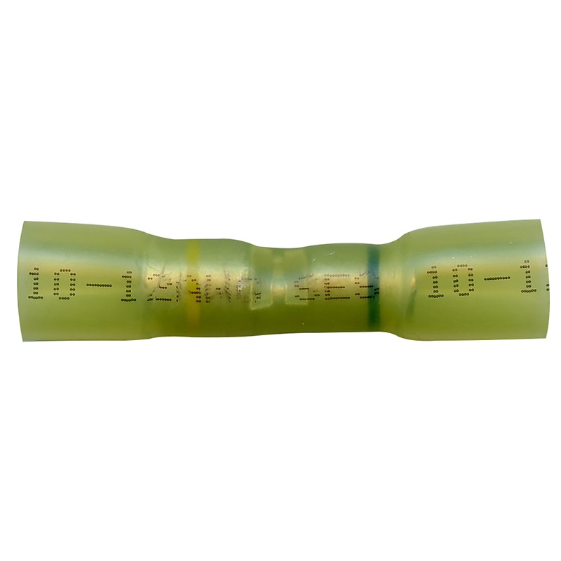 12-10 to 16-14 AWG Yellow Step Down Heat Shrink Butt Connector – 10 to 500 Pack
