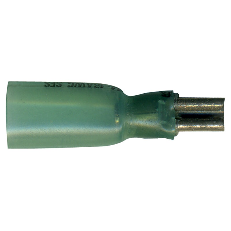 16-14 AWG Blue Heat Shrink & Crimp Female Quick Disconnect – .110 Tab – 10 to 500 Pack