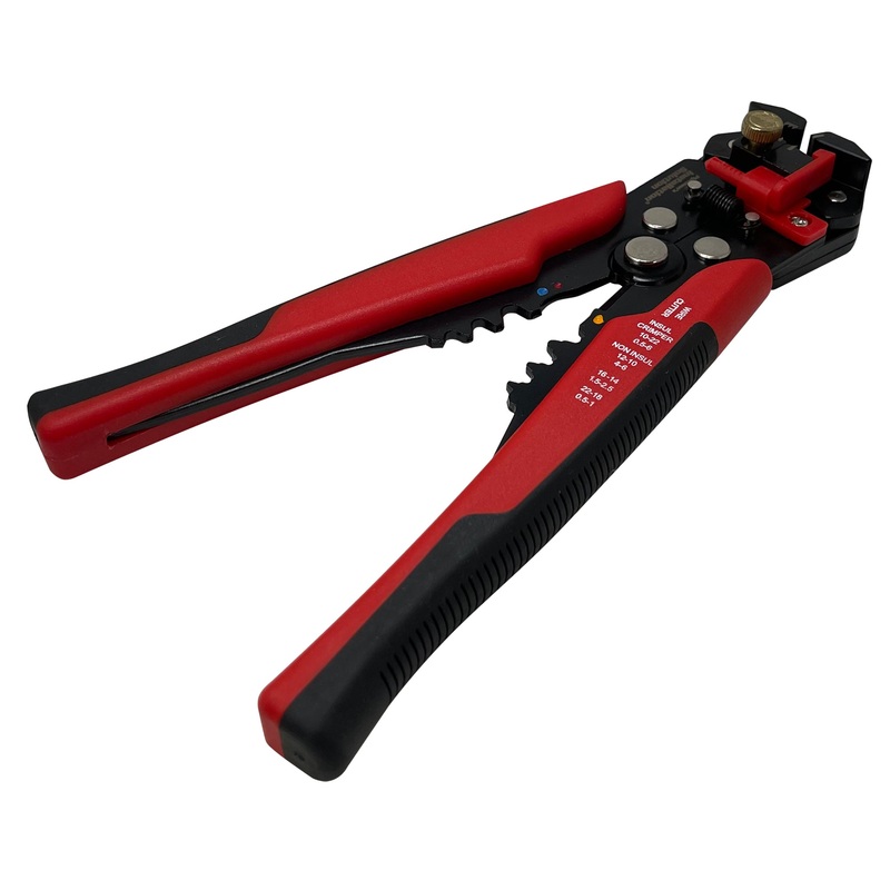 22-10 AWG Wire Stripper, Crimper & Cutter – 8 Self-Adjusting Tool