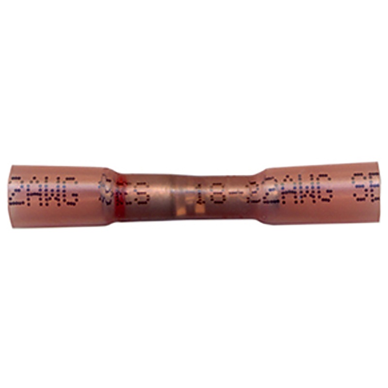26-24 to 22-18 AWG Red Step Down Butt Connector – Heat Shrink & Crimp – 10 to 500 Pack