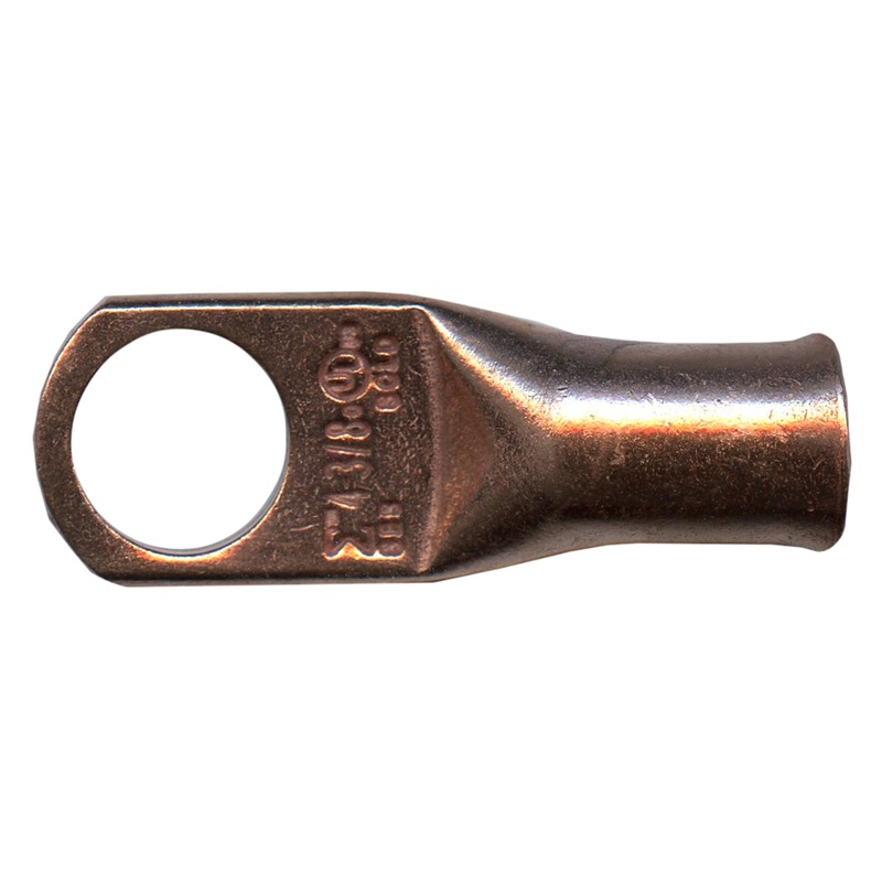 4 AWG Copper Lug – 3/8 Ring Terminal – 10 or 100 Pack