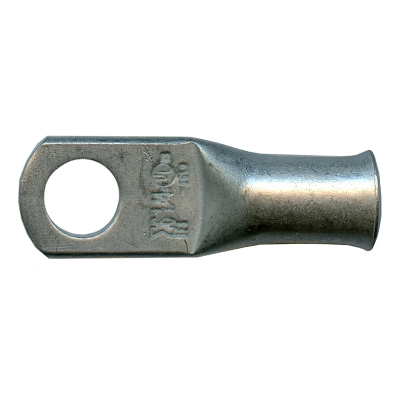 6 AWG Tinned Copper Lug – 1/4 Ring Terminal – 10 or 100 Pack