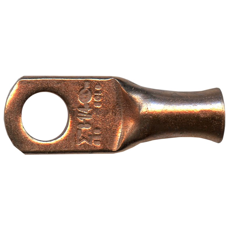 8 AWG Copper Lug – 1/4 Ring Terminal – 10 or 100 Pack