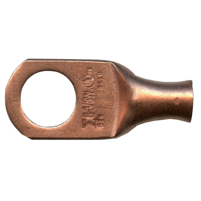 8 AWG Copper Lug – 3/8 Ring Terminal – 10 or 100 Pack