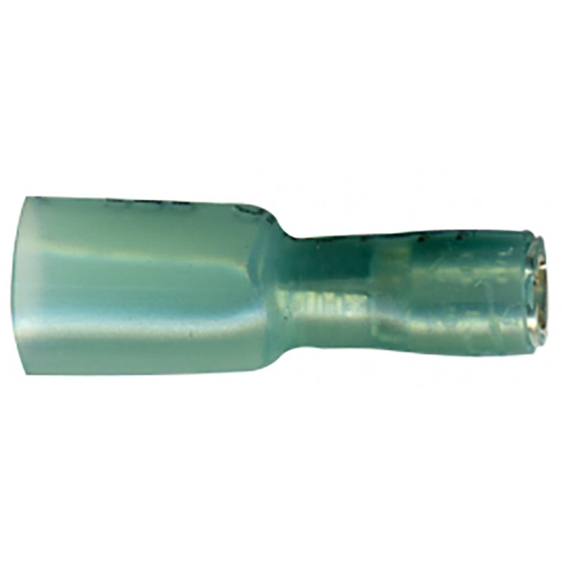 Heat Shrink & Crimp Blue Fully Insulated Female Quick Disconnect 16-14 Gauge .110 Tab – 10 to 500 Pack