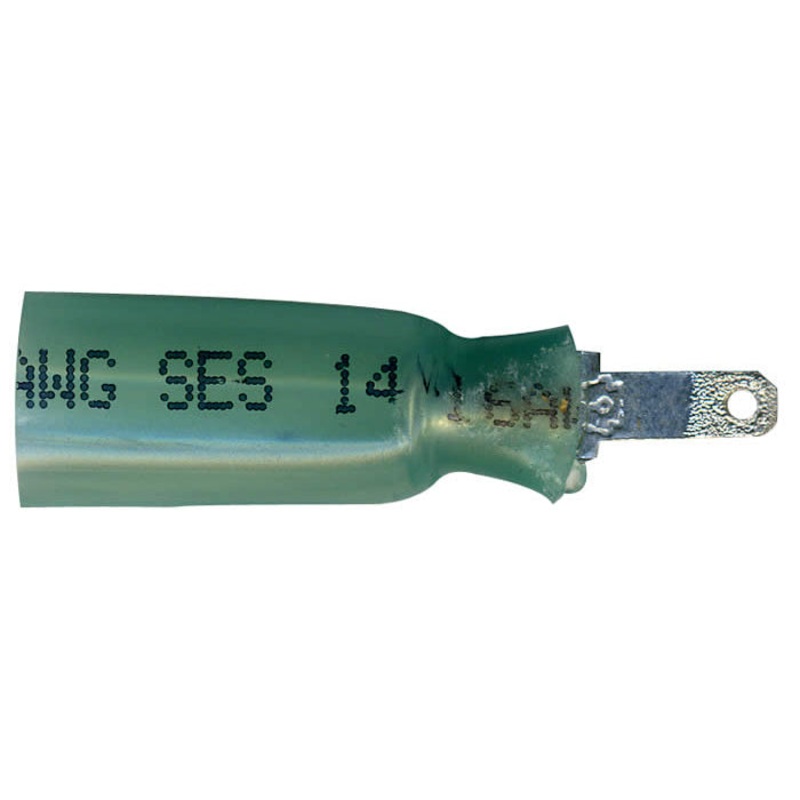Heat Shrink & Crimp Blue Male Quick Disconnect 16-14 Gauge .110 Tab – 10 to 500 Pack