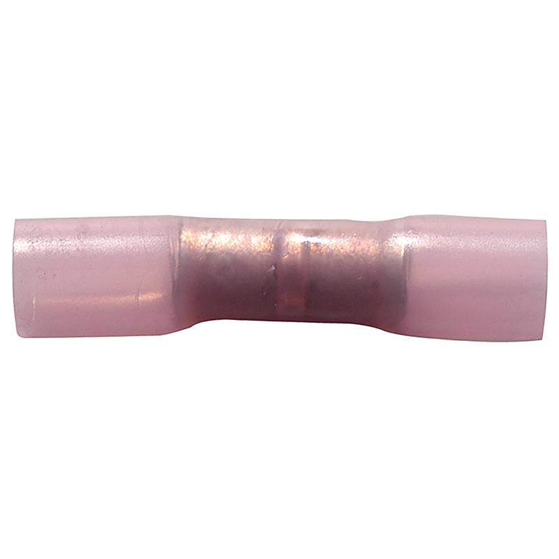 Heat Shrink & Crimp Red Butt Connector 8 Gauge – 100 to 1000 Pack