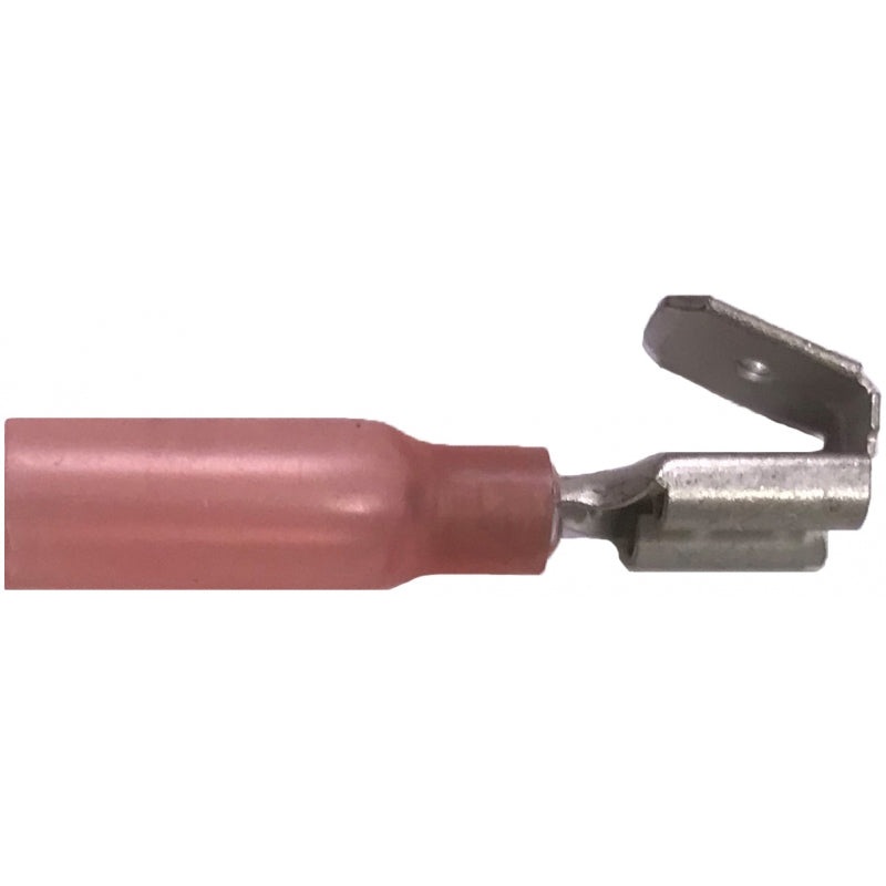 Heat Shrink & Crimp Red Piggyback Terminal Quick Disconnect 22-18 Gauge .250 Tab – 10 to 500 Pack