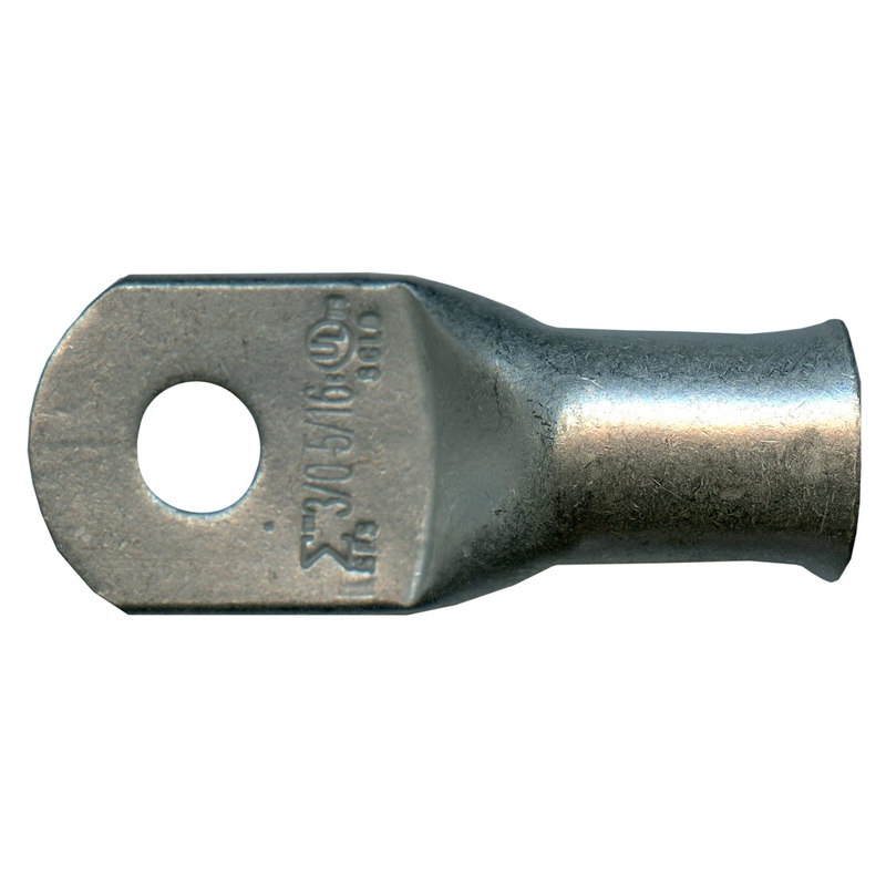 Standard Tinned Copper Lug 3/0 AWG 5/16 Ring Size – 10 or 100 Pack