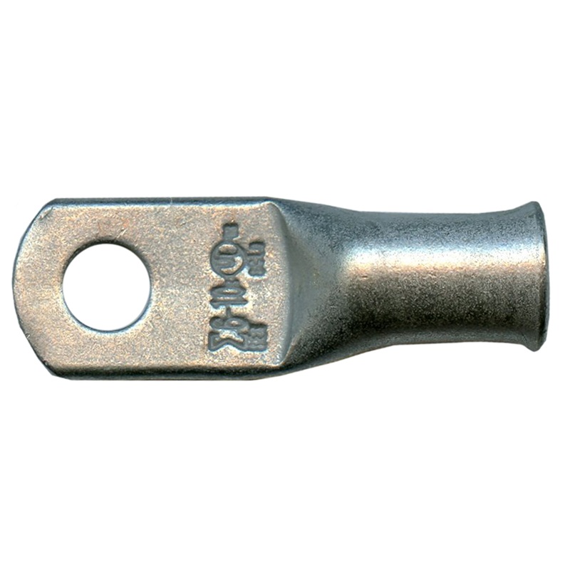 Standard Tinned Copper Lug 6 AWG #10 Ring Size – 10 or 100 Pack