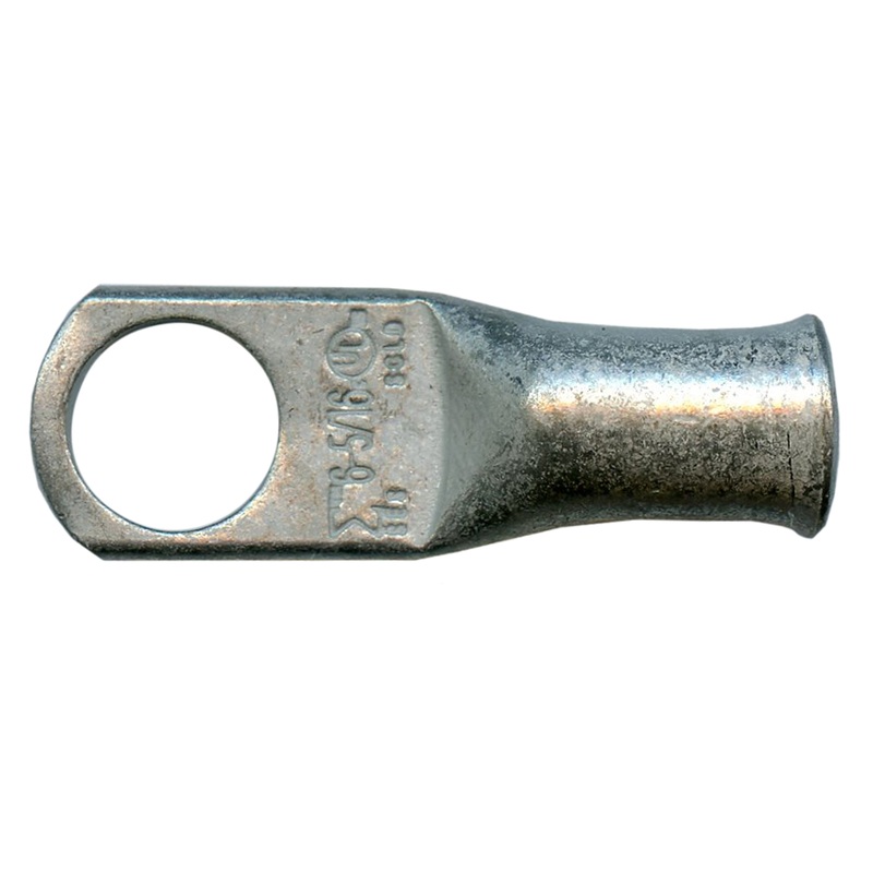 Standard Tinned Copper Lug 6 AWG 5/16 Ring Size – 10 or 100 Pack