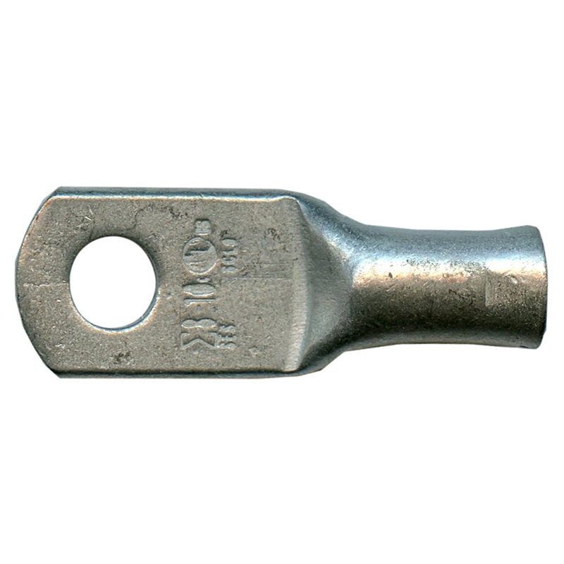 Standard Tinned Copper Lug 8 AWG #10 Ring Size – 10 or 100 Pack