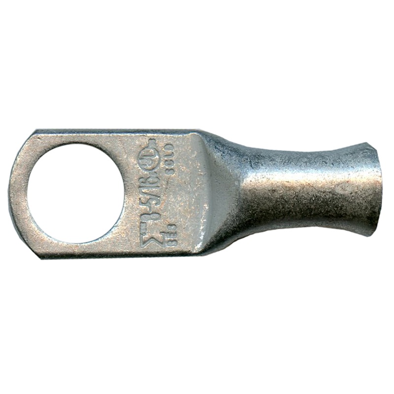 Standard Tinned Copper Lug 8 AWG 5/16 Ring Size – 10 or 100 Pack
