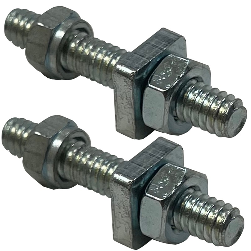 3/8 Double Threaded Battery Terminal Bolts – Auxiliary Power Cable Connection (Positive & Negative) – 2 Pack