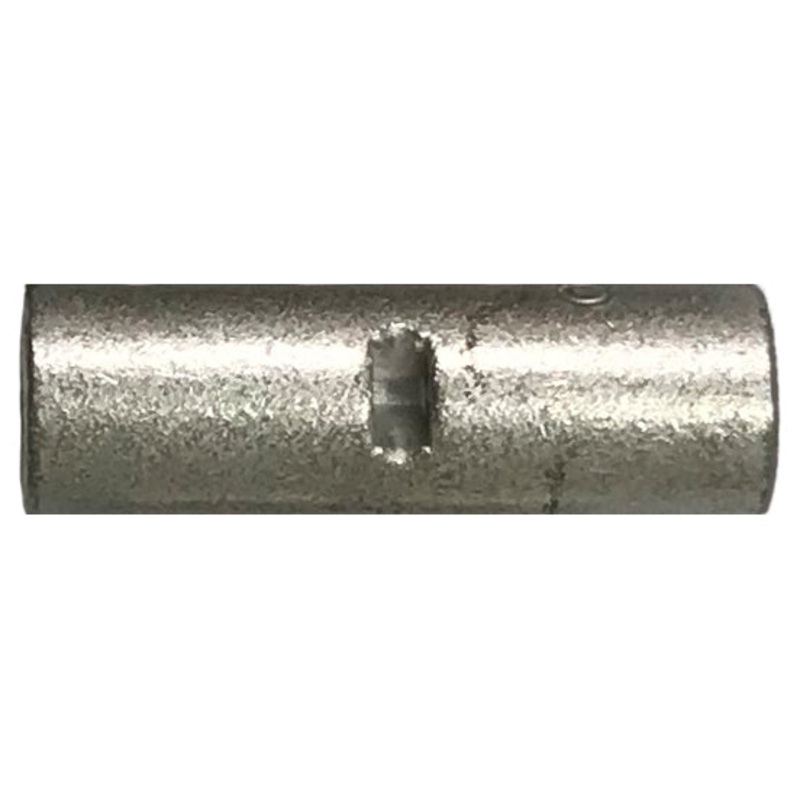 8 AWG Non-Insulated Butt Connector – Seamless – 10 to 1000 Pack – Made in USA
