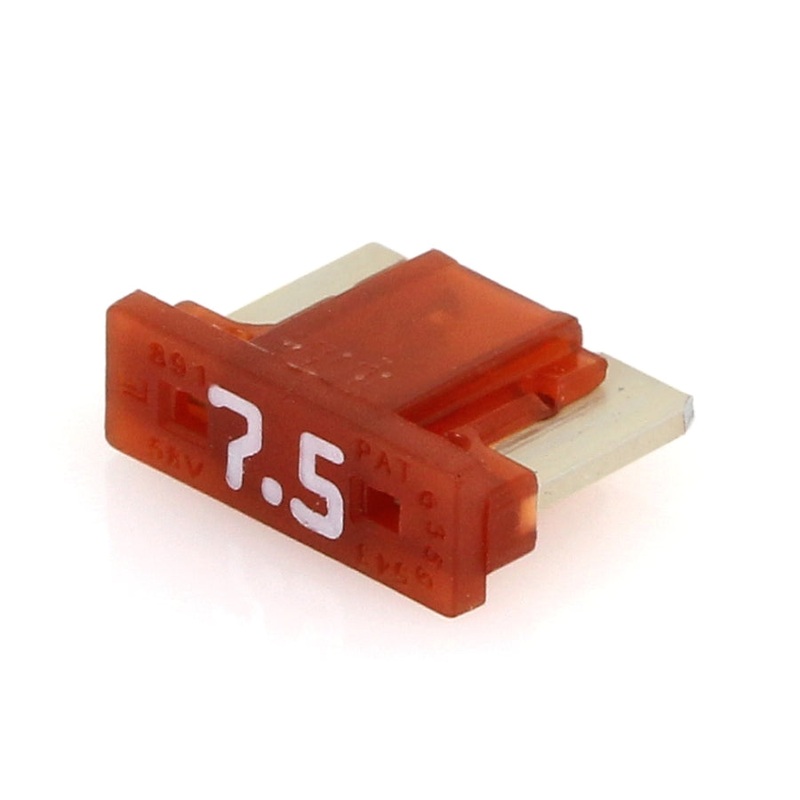 ATM-LP / ATM / APM / MIN Low Profile Mini Blade Fuse – 7.5 Amp – 5 or 25 Pack