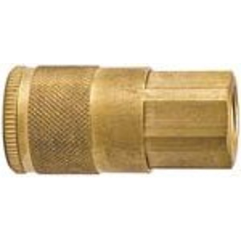 Auto Type C Female Coupler 1/4 Body 1/4 NPT Milton: 785 Truflate 13-135