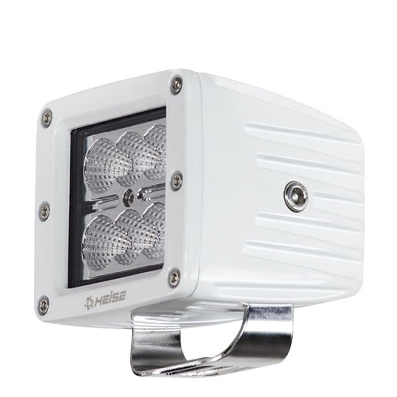 Heise 3 White Waterproof 6 LED Marine Grade Cube Light & Mounting Bar Bracket