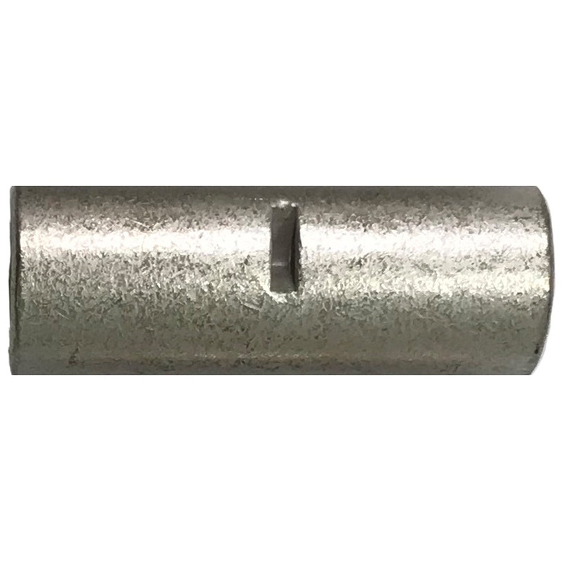 Non-Insulated Butt Connector – 4 AWG Seamless – 10 to 1000 Pack – Made in USA