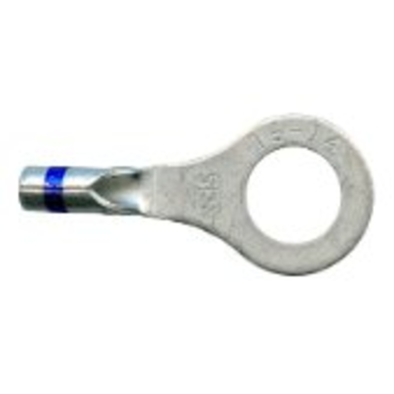 Non-Insulated Long Neck Ring Terminal 16-14 Gauge #10 Stud – 50 Pack