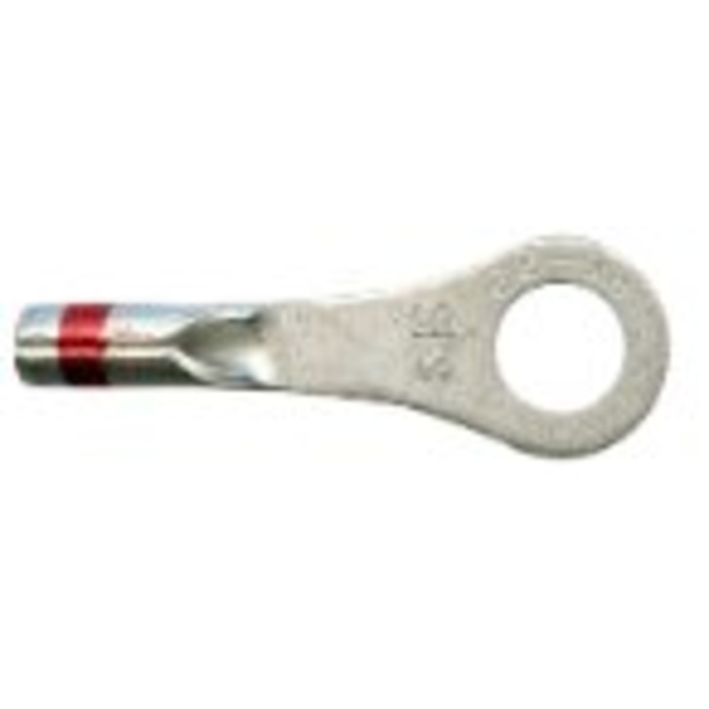 Non-Insulated Long Neck Ring Terminal 22-18 Gauge #8 Stud – 50 Pack