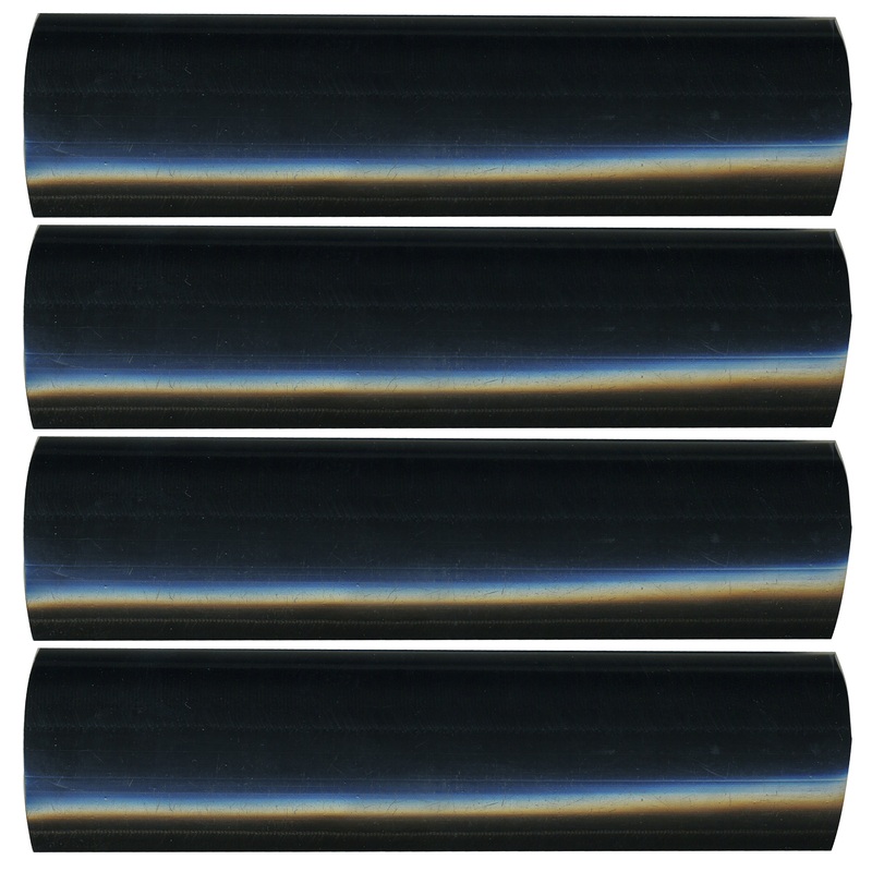 Semi-Rigid Adhesive-Lined Heat Shrink Tubing 2.5:1 Black 1 ID 2-4/0 AWG – 12 Inch 4 Pack