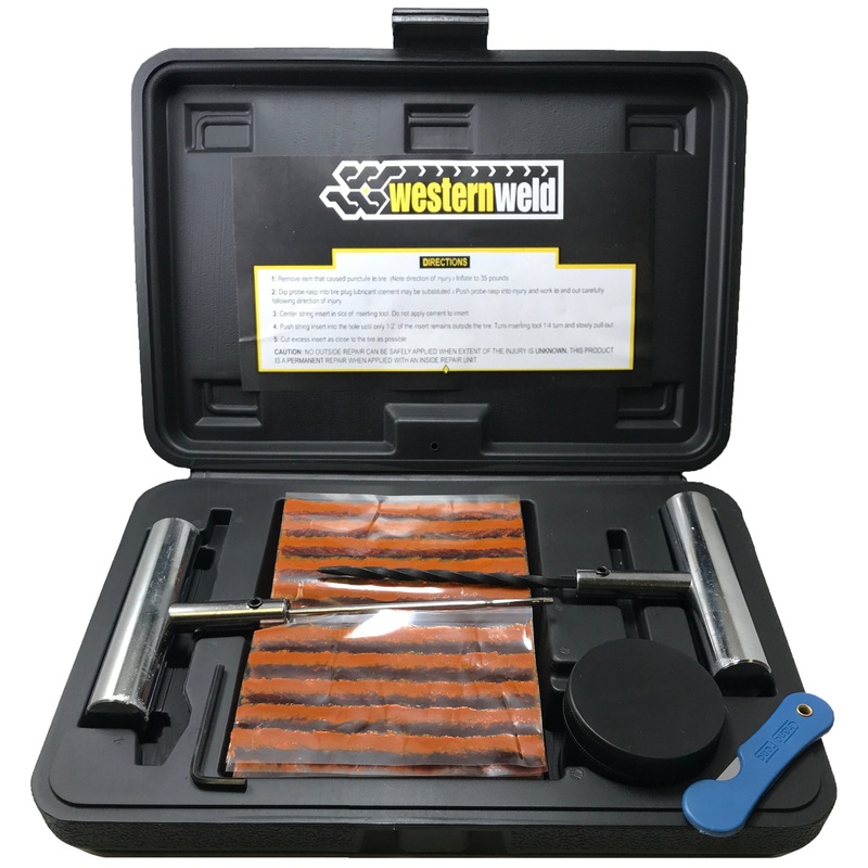 Tubeless Tire Repair Kit – 65-Piece Professional Flat Repair Set – USA Made