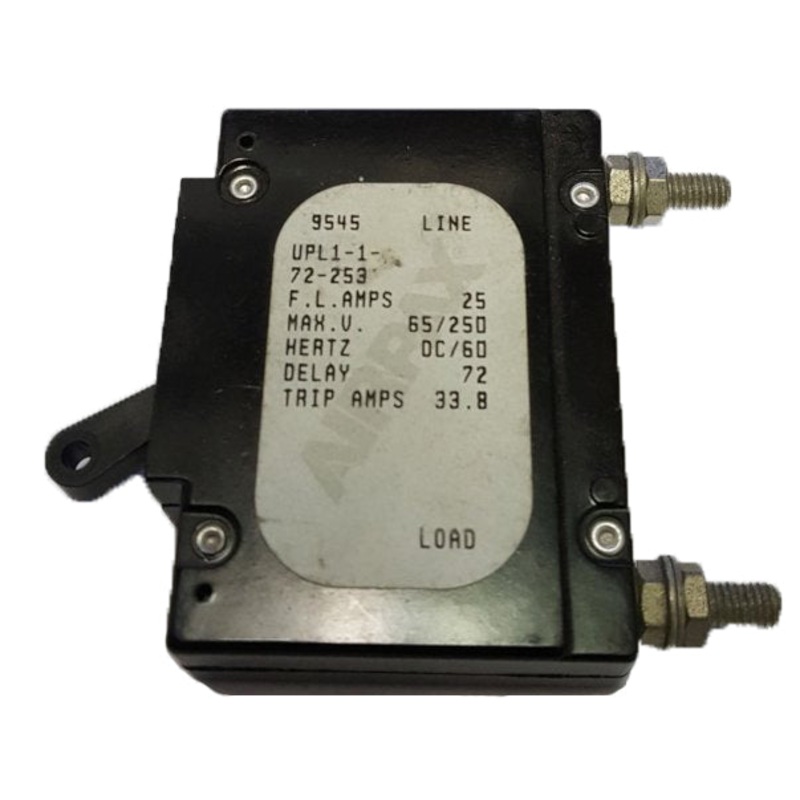 Airpax 9545 25 amp DC Marine Circuit Breaker / Black Bat