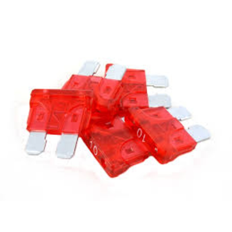 ATC/ATO 10a Push-in Fuse – 100 pack