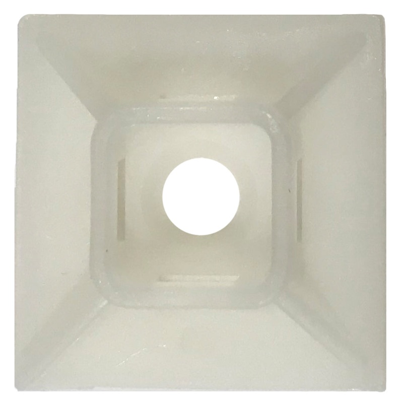 Cable Tie Mounts Natural 1 Inch 18lb-50lb – 100 Pack