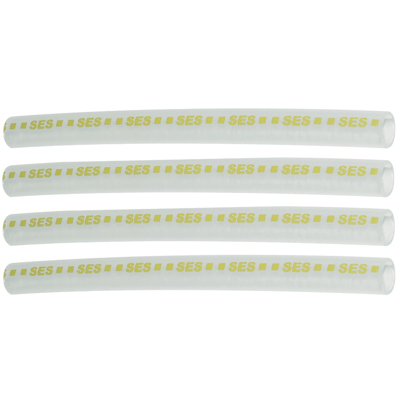 Clear High Adhesive Flow Lined Heat Shrink Tubing 4:1 Yellow .450 ID 14-4 AWG – 12 Inch 4 Pack