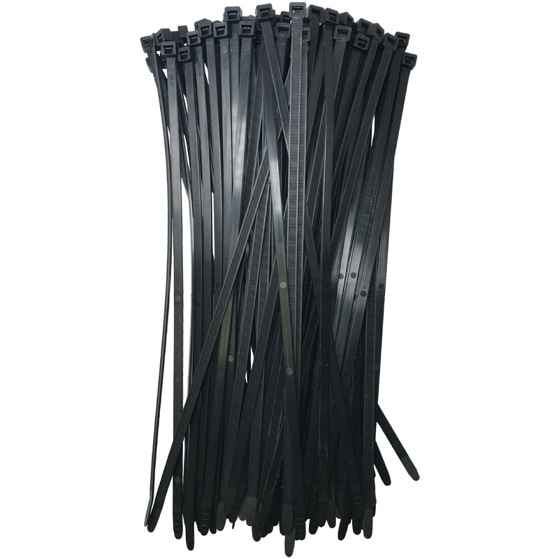 Heavy Duty Black 15 Inch Cable Ties 120 lbs – 100 Pack