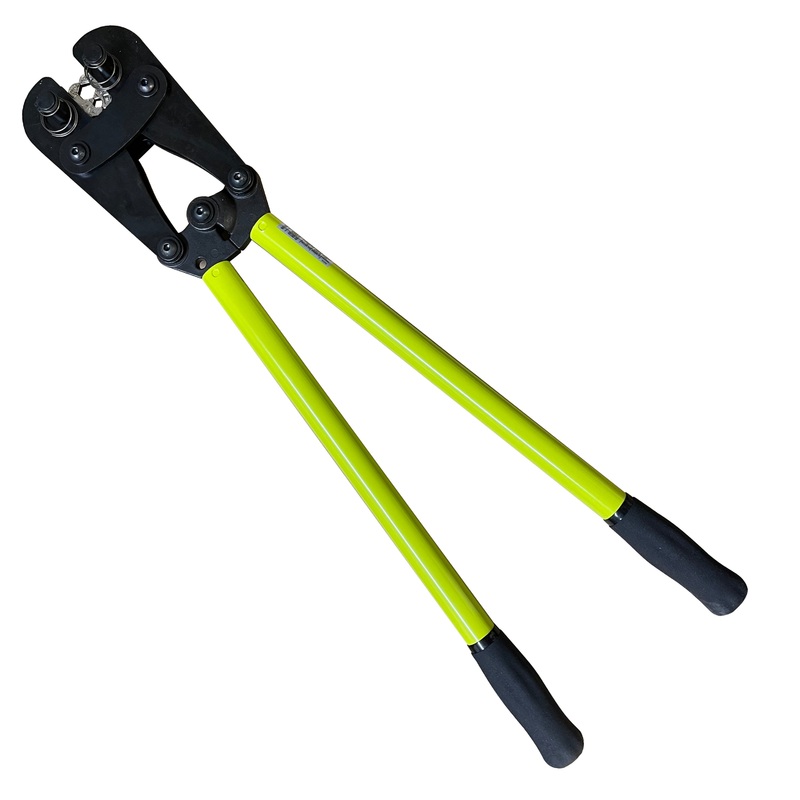 Heavy Duty Hex crimp Battery Wire Terminal Lug Crimper For 8 to 4/0 Gauge