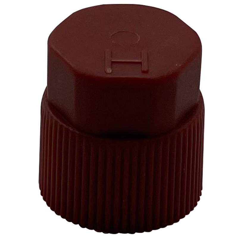 Red A/C R-134a High Side Service Port Cap 17 MM – 10 MM x 1.25 – 10 Pack