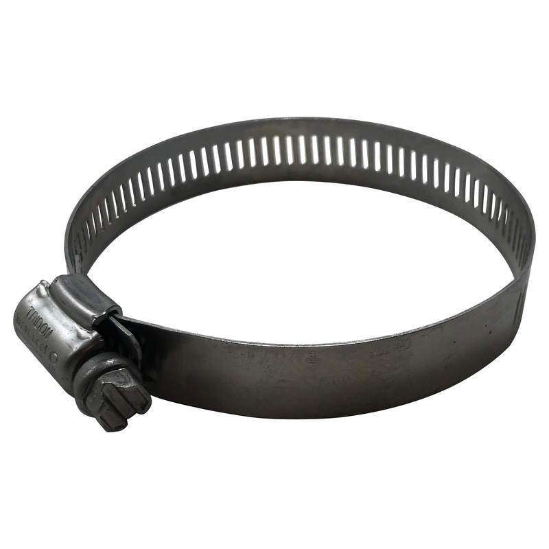 SAE #40 Stainless Steel 2 to 3 Worm Gear Hose Clamp 9/16 Band – 10 or 100 Pack