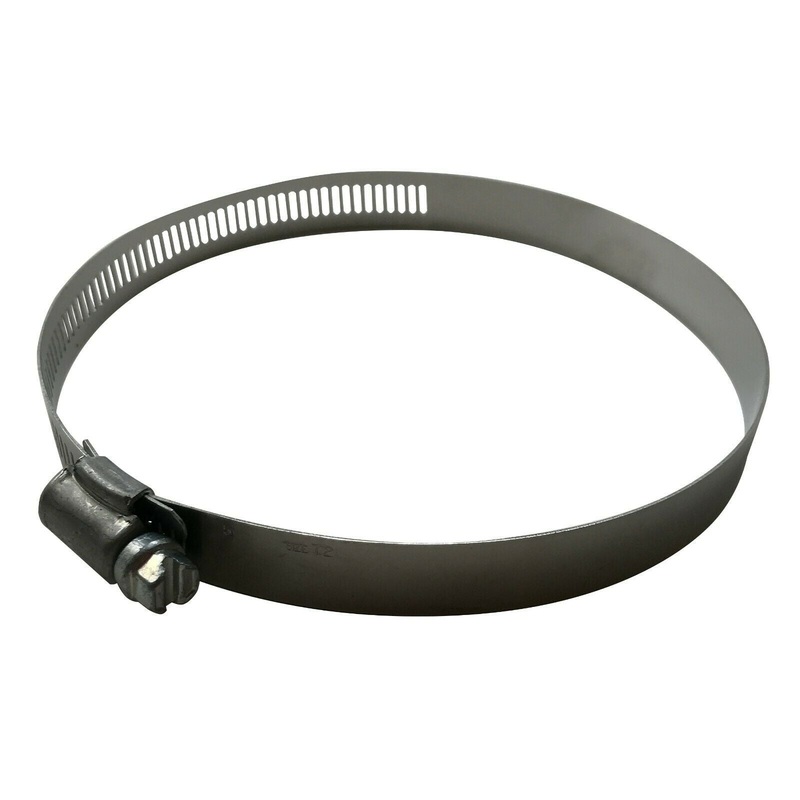 SAE #72 Stainless Steel 3 to 5 Worm Gear Hose Clamp 9/16 Band – 10 or 100 Pack