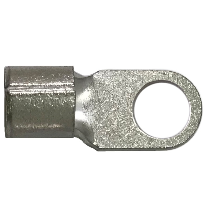 2 AWG Non-Insulated Ring Terminal – 3/8 Stud – 100 to 1000 Pack – Made in USA
