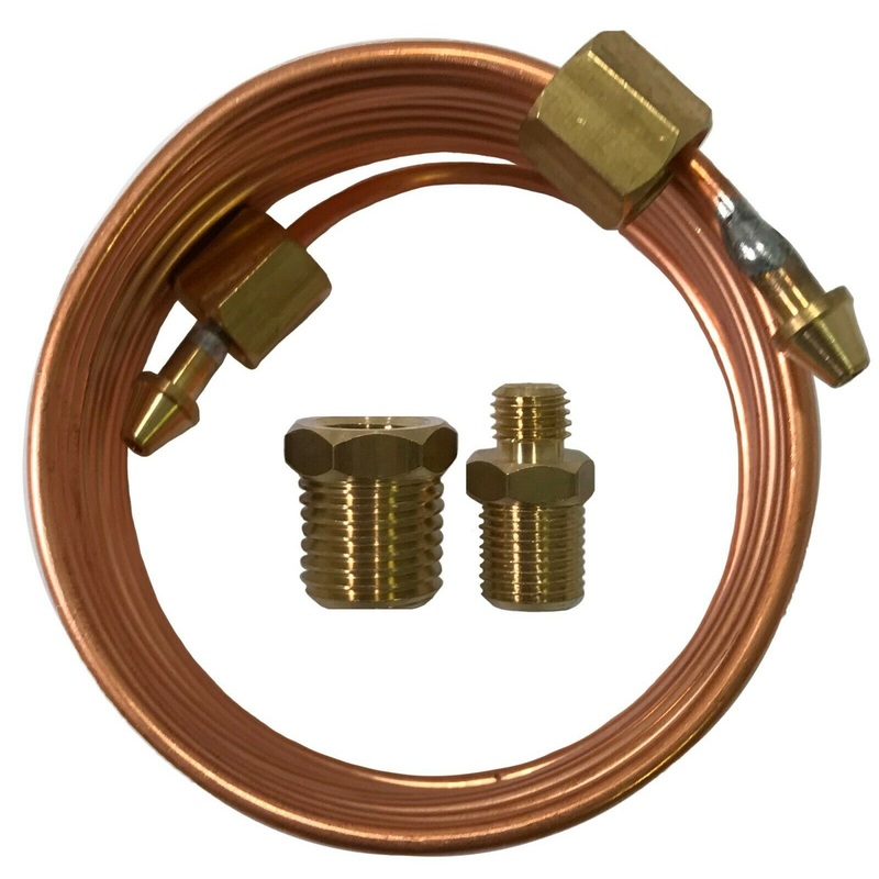 72 Copper Tubing Kit for Mechanical Oil Pressure Gauges – Replaces Auto Meter 3224, Stewart-Warner 82553-F