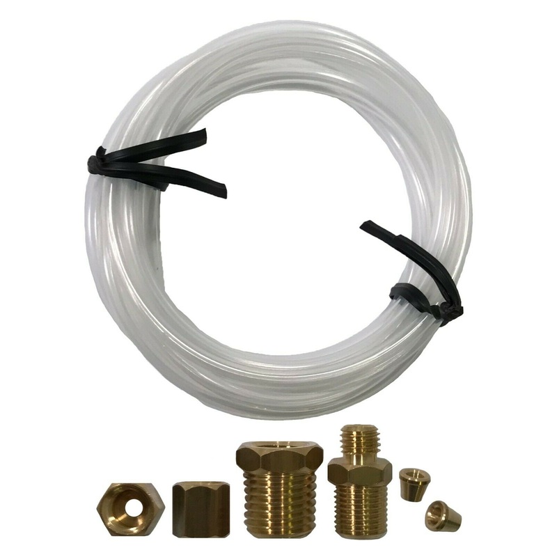 72 Nylon Tubing Kit for Mechanical Oil Pressure Gauges – Includes Fittings