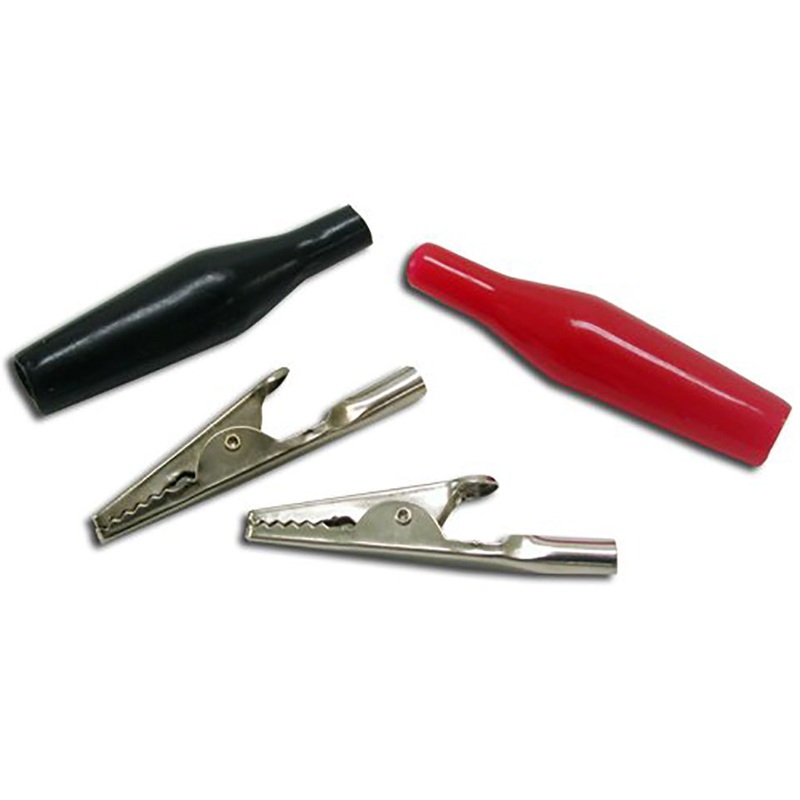 Black Boot Test Clip Alligator Clamp 1-5/8 Inch Long – 7/16 Inch Max Opening