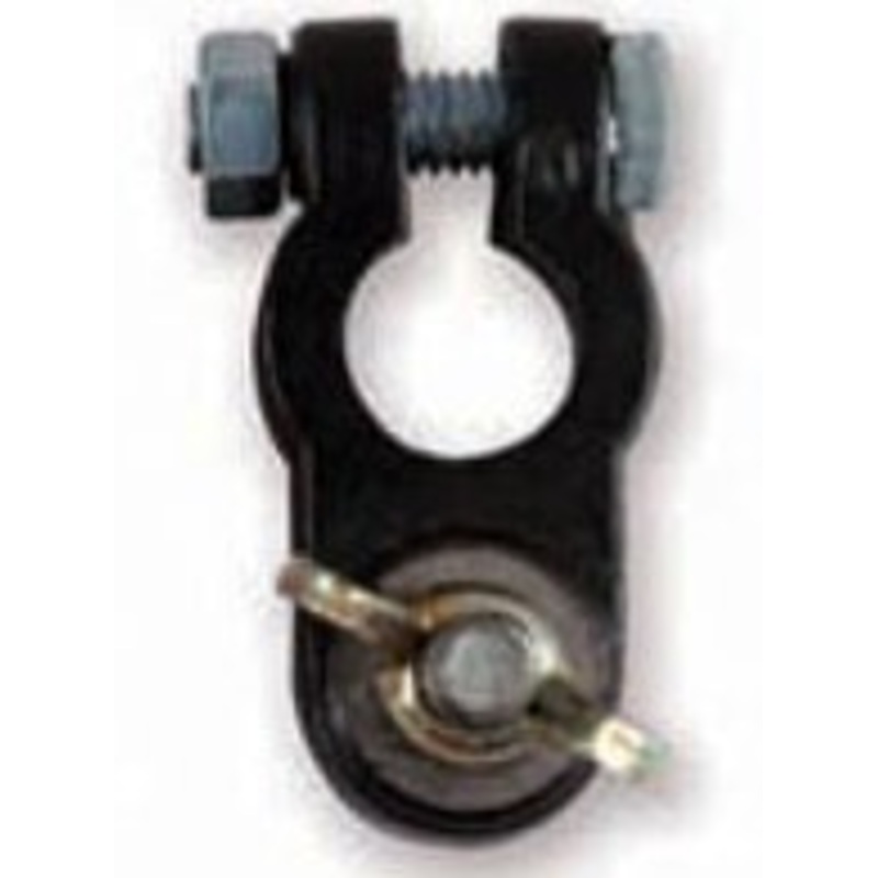 Black Marine Epoxy-Coated Wing Nut Terminal – Negative