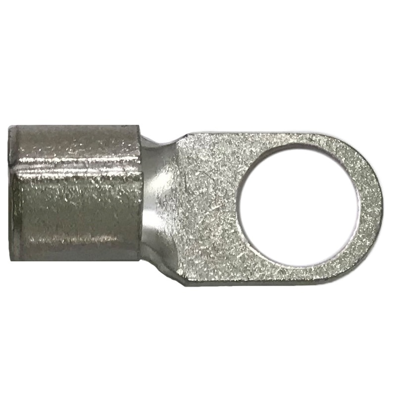 Non-Insulated Ring Terminal 2 Gauge 1/2 Stud – 25 to 1000 Pack